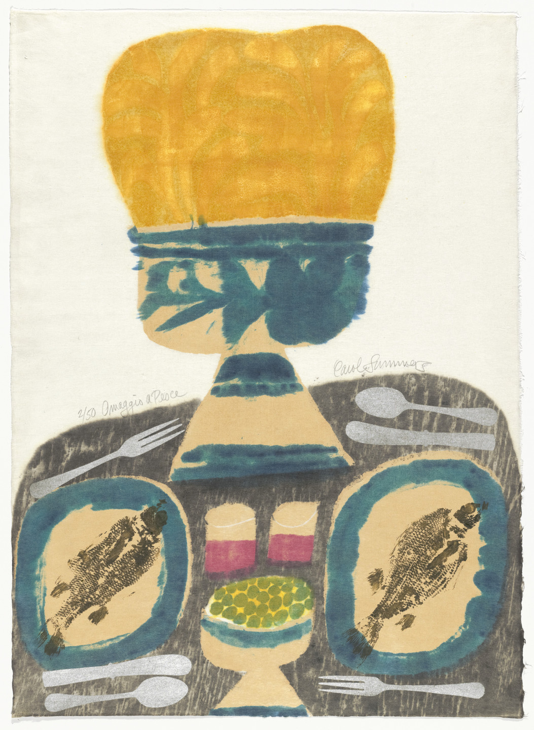 Carol Summers. Homage to Fish (Omaggio a pesce) from 9 Prints. 1967