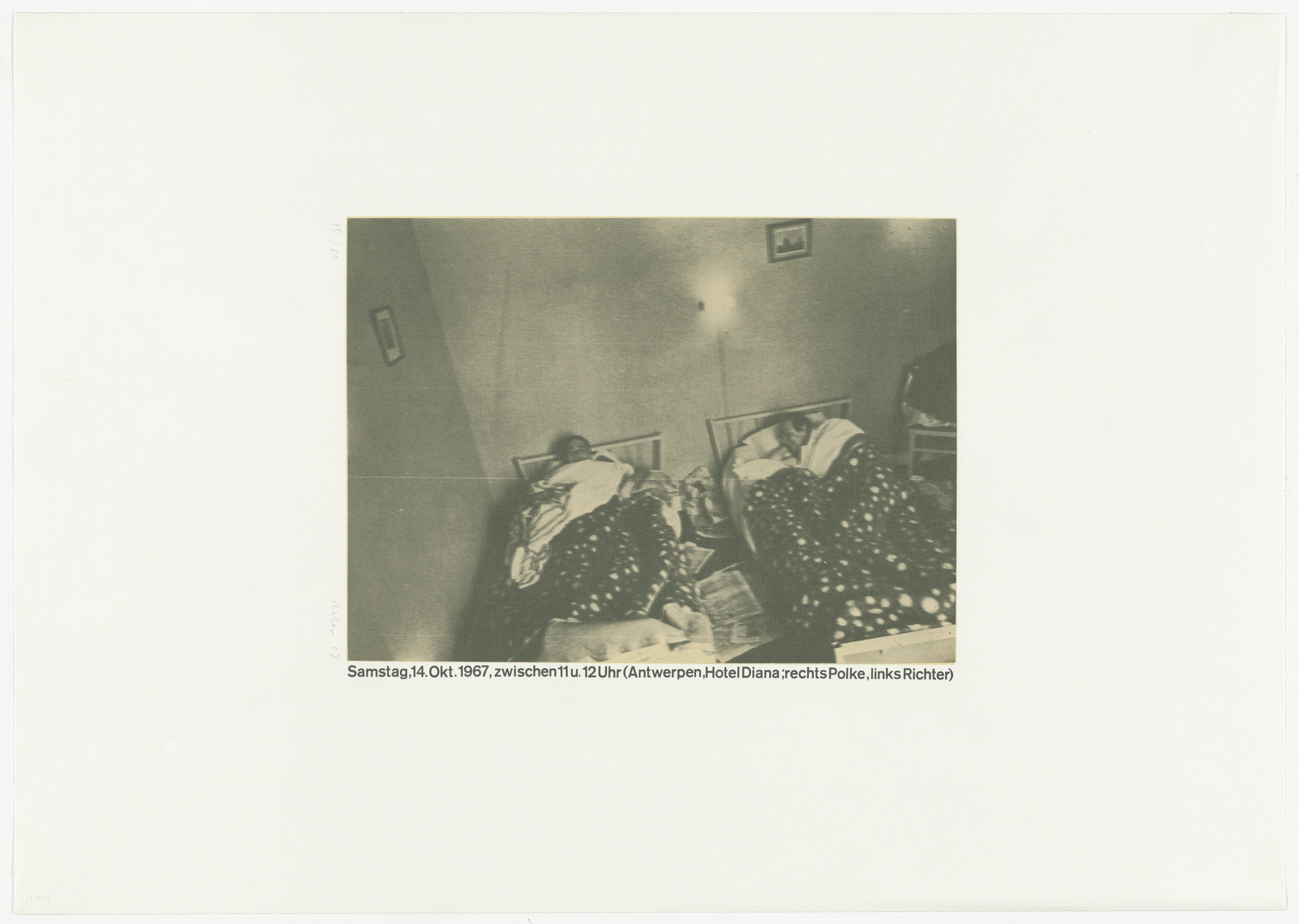 Gerhard Richter. Hotel Diana from Graphics of Capitalist Realism (Grafik des Kapitalistischen Realismus). 1967, published 1968