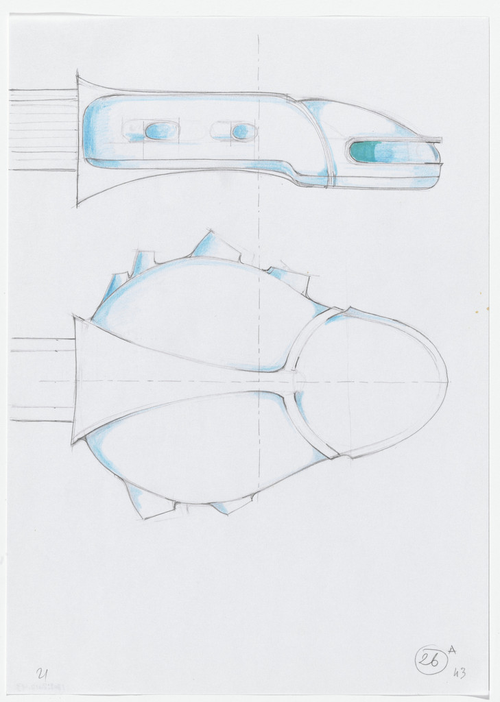 Urban Proposal with Multi Thin-Shell Capsules, project (Elevation and plan sketches)