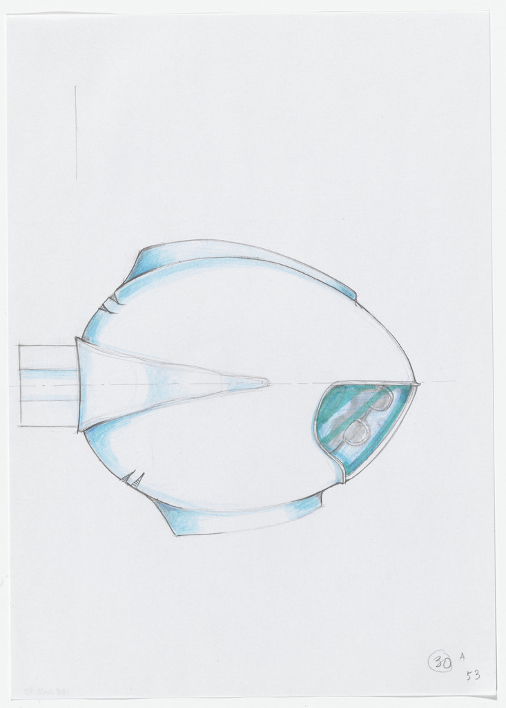 Urban Proposal with Multi Thin-Shell Capsules, project (Plan sketch), Daniel Grataloup, 1970
