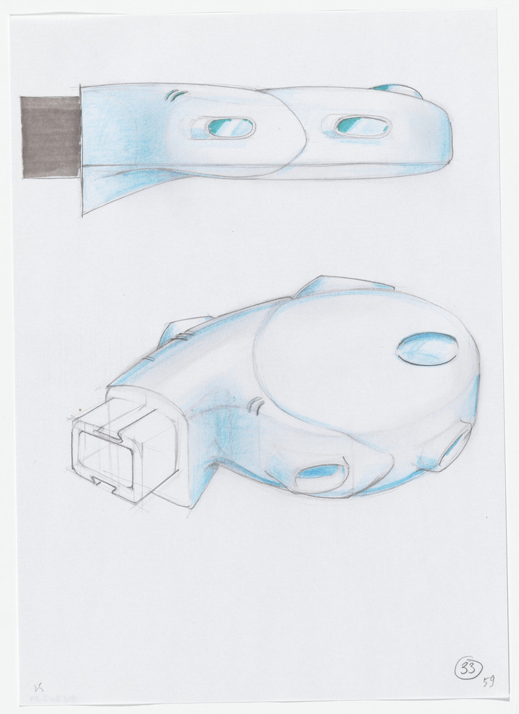 Urban Proposal with Multi Thin-Shell Capsules, project (Elevation and exterior perspective sketches)