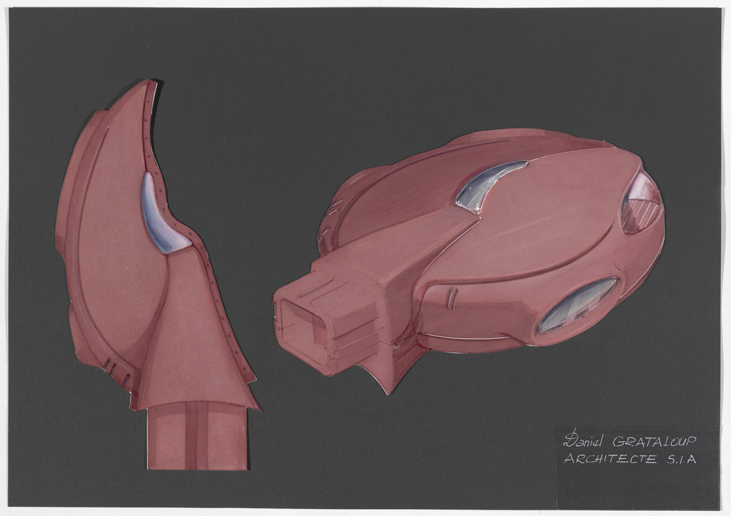 Urban Proposal with Multi Thin-Shell Capsules, project (Exterior perspective)