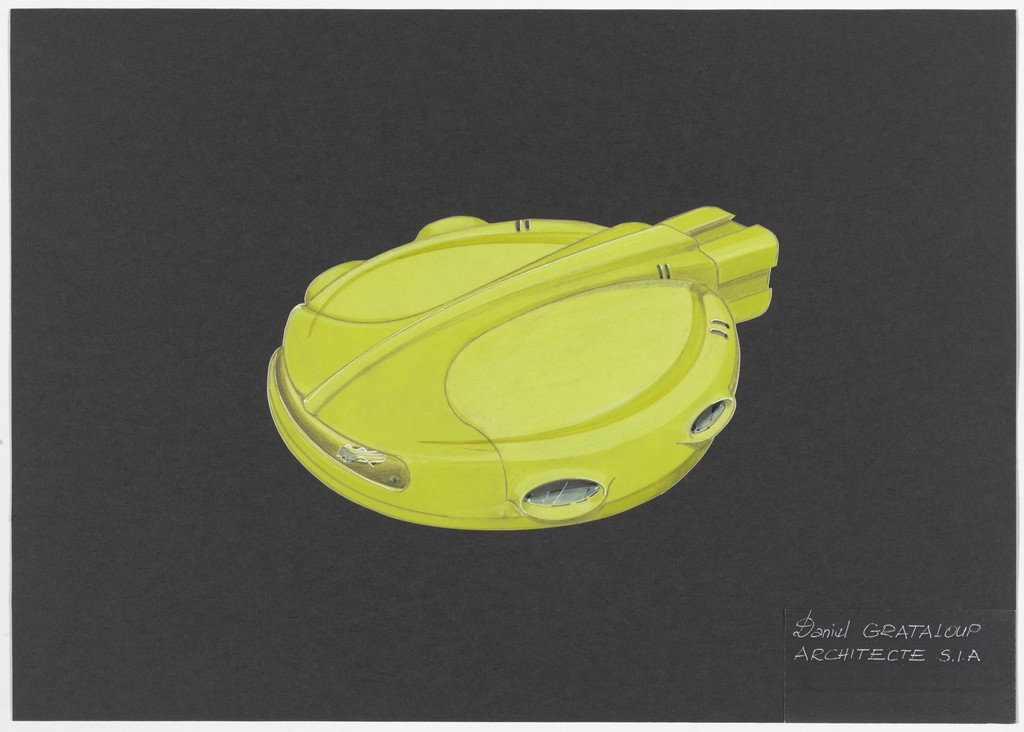 Urban Proposal with Multi Thin-Shell Capsules, project (Exterior perspective)