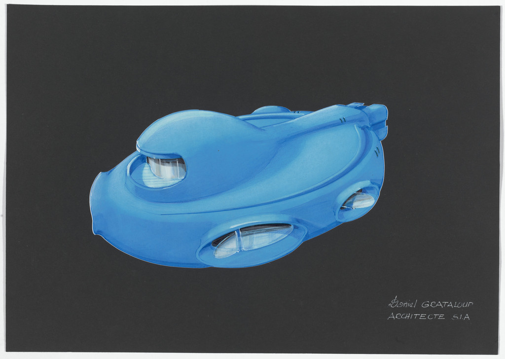 Urban Proposal with Multi Thin-Shell Capsules, project (Exterior perspective)