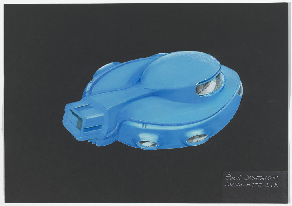 Urban Proposal with Multi Thin-Shell Capsules, project (Exterior perspective)