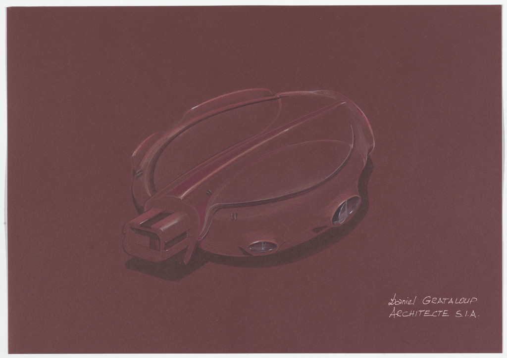Urban Proposal with Multi Thin-Shell Capsules, project (Exterior perspective)