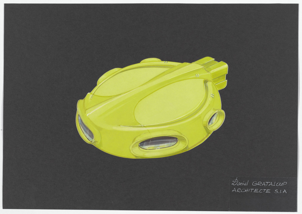 Urban Proposal with Multi Thin-Shell Capsules, project (Exterior perspective)