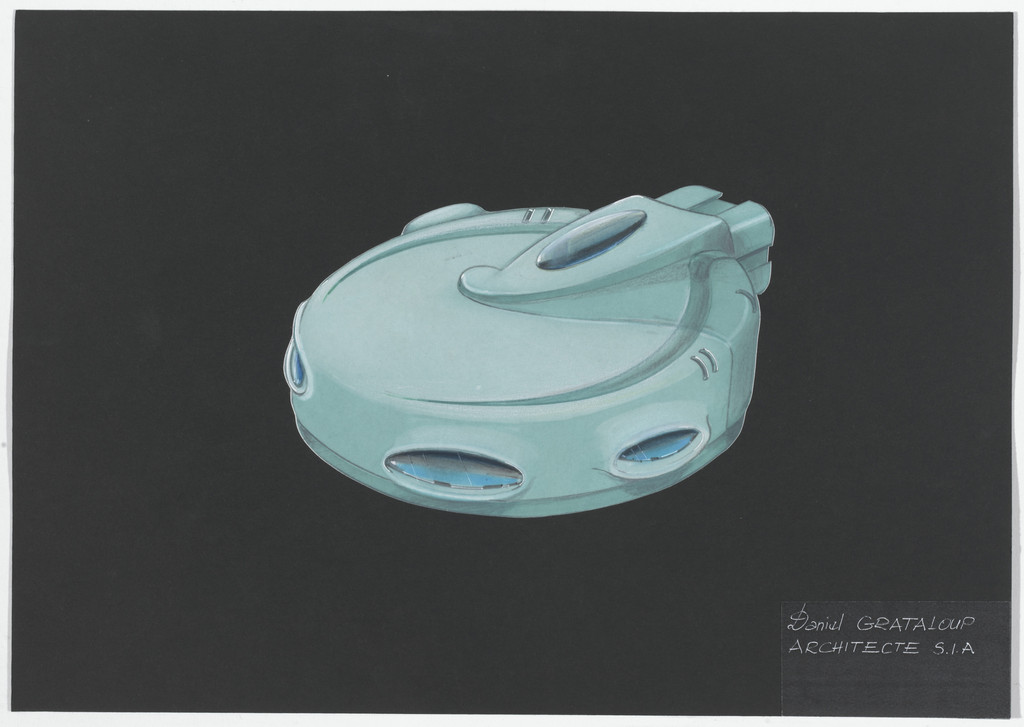 Urban Proposal with Multi Thin-Shell Capsules, project (Exterior perspective)