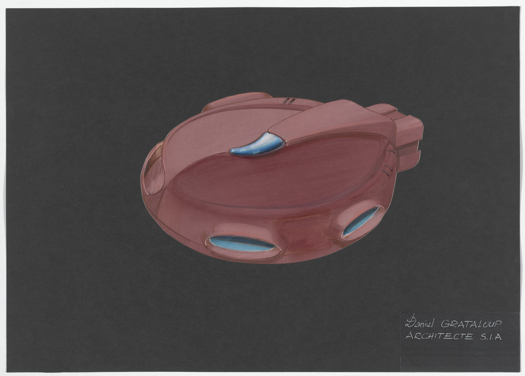 Urban Proposal with Multi Thin-Shell Capsules, project (Exterior perspective)