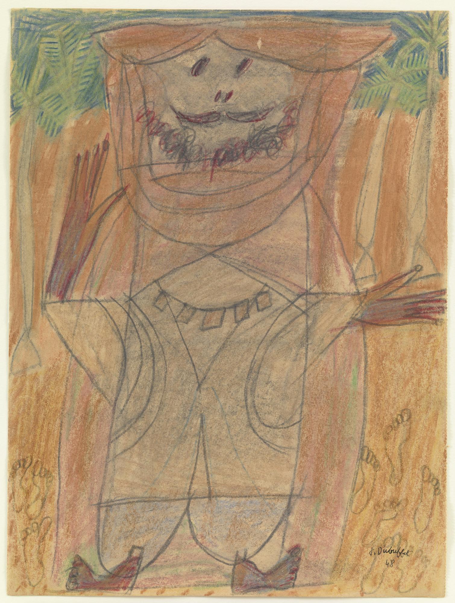 Jean Dubuffet. Arab. 1948 | MoMA