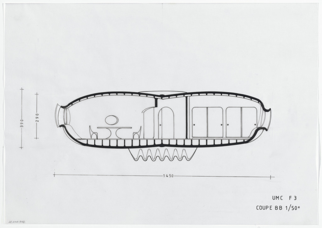 Urban Proposal with Multi Thin-Shell Capsules, project (Elevation)