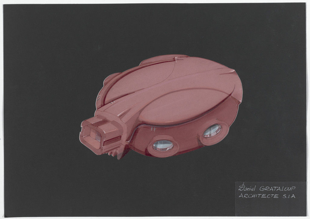 Urban Proposal with Multi Thin-Shell Capsules, project (Exterior perspective)