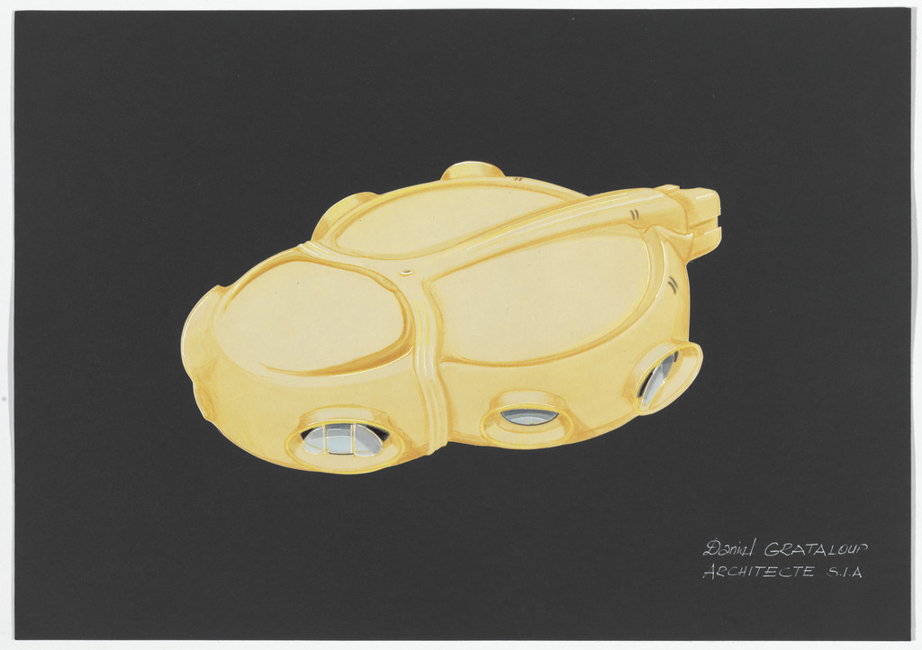 Urban Proposal with Multi Thin-Shell Capsules, project (Exterior perspective)