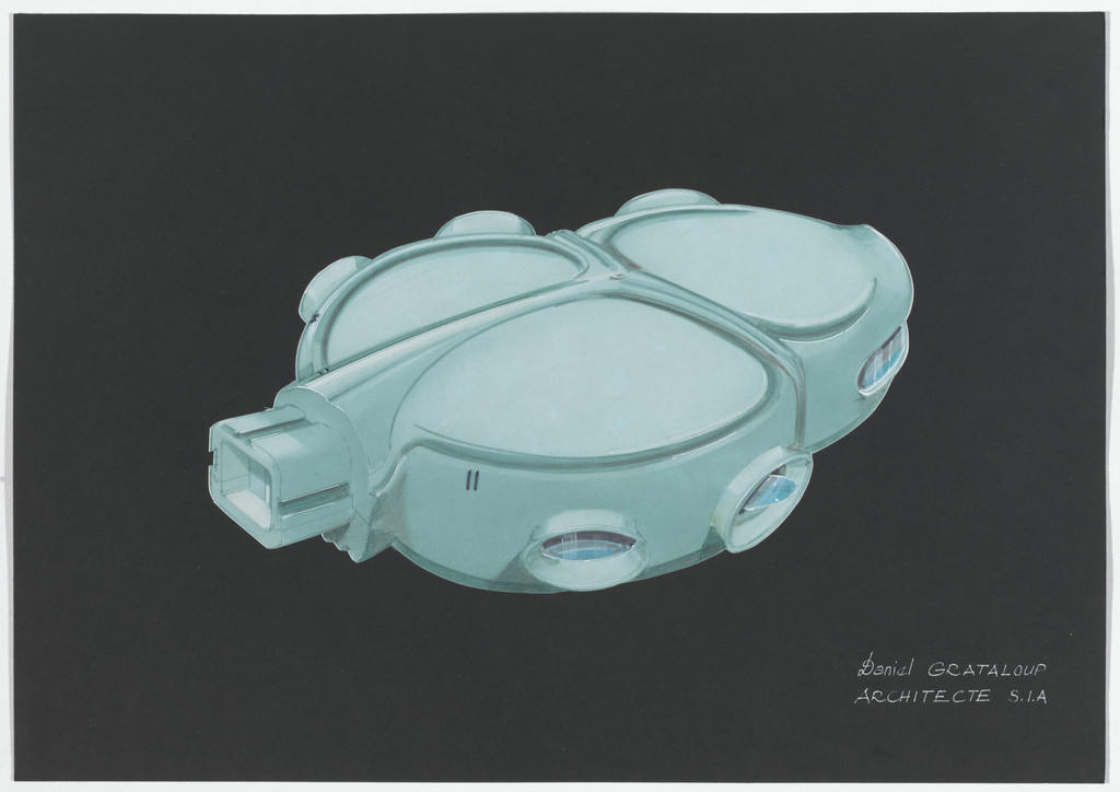 Urban Proposal with Multi Thin-Shell Capsules, project (Exterior perspective)