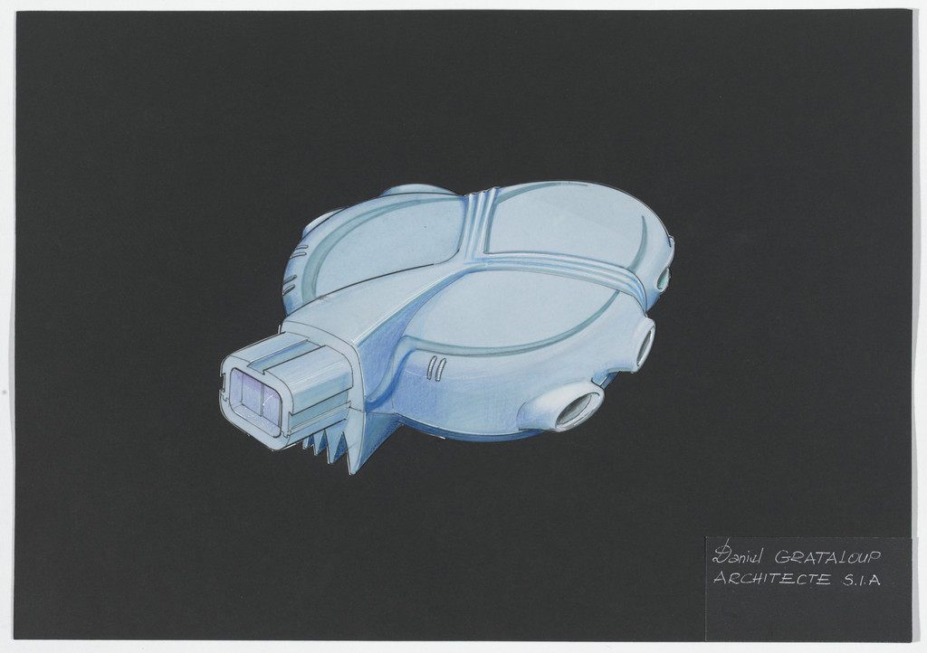 Urban Proposal with Multi Thin-Shell Capsules, project (Exterior perspective)