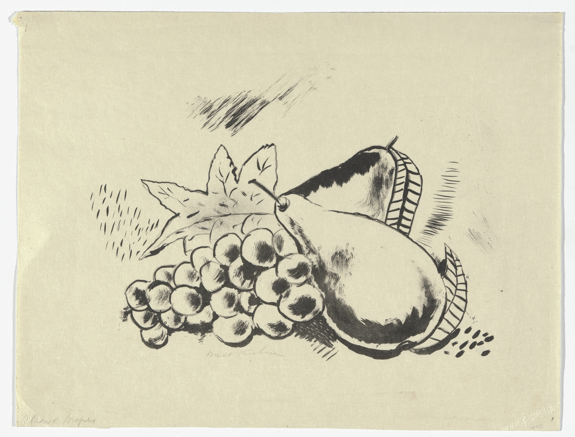 Walt Kuhn. Pears and Grapes