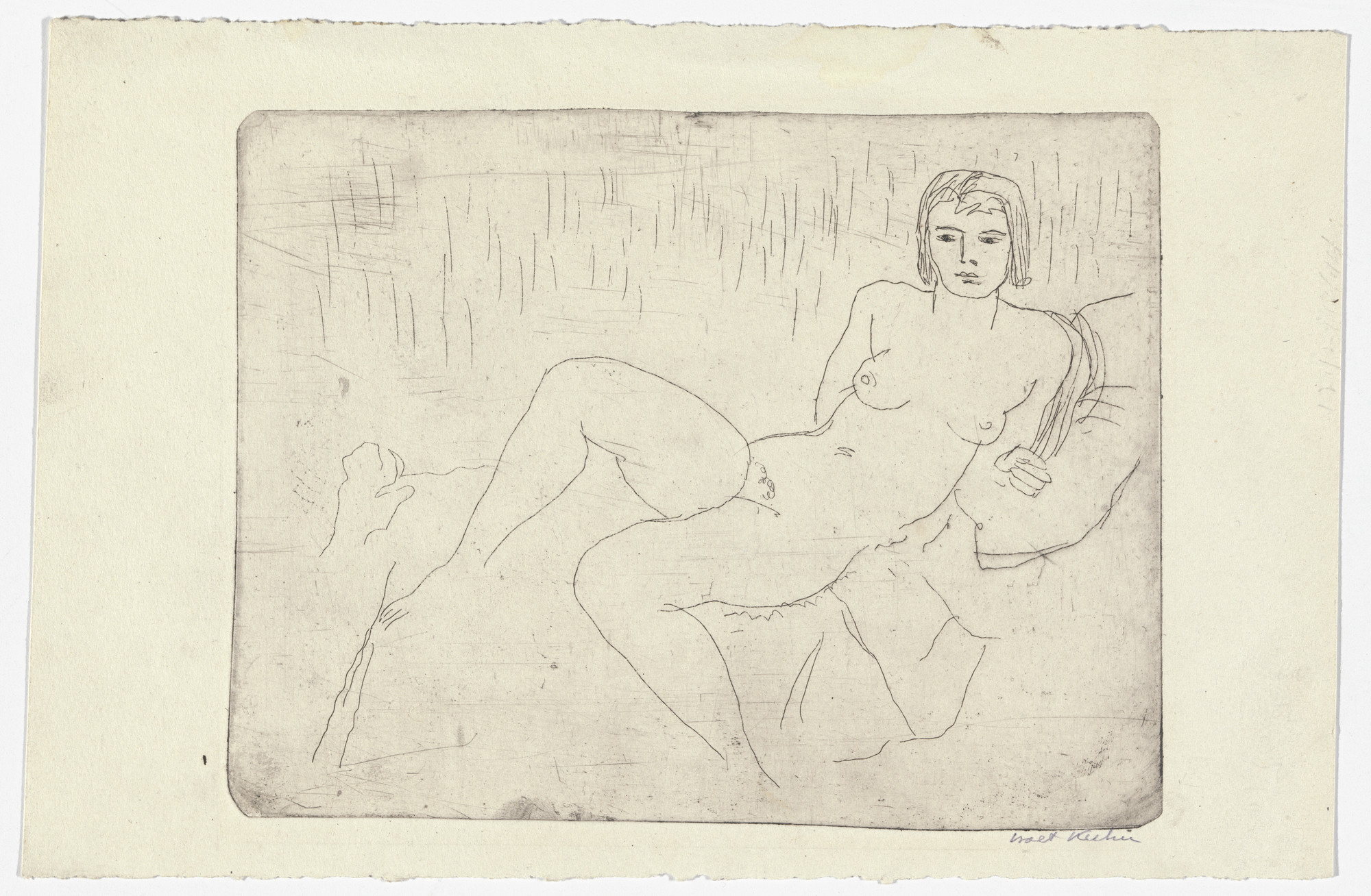 Walt Kuhn. Girl on Divan