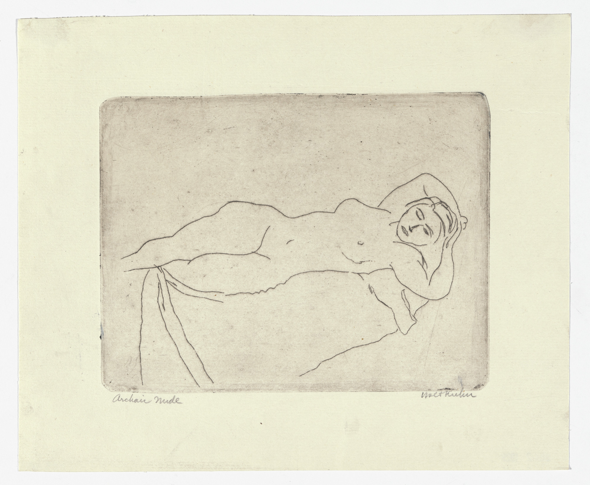 Walt Kuhn. Archaic Nude