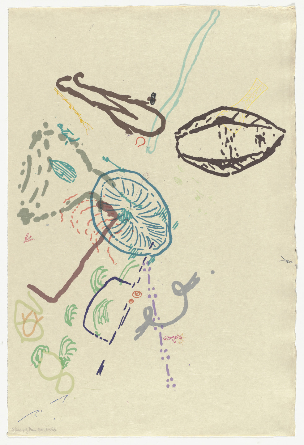 John Cage. 30 Drawings by Thoreau from Merce Cunningham Portfolio. 1974, published 1975