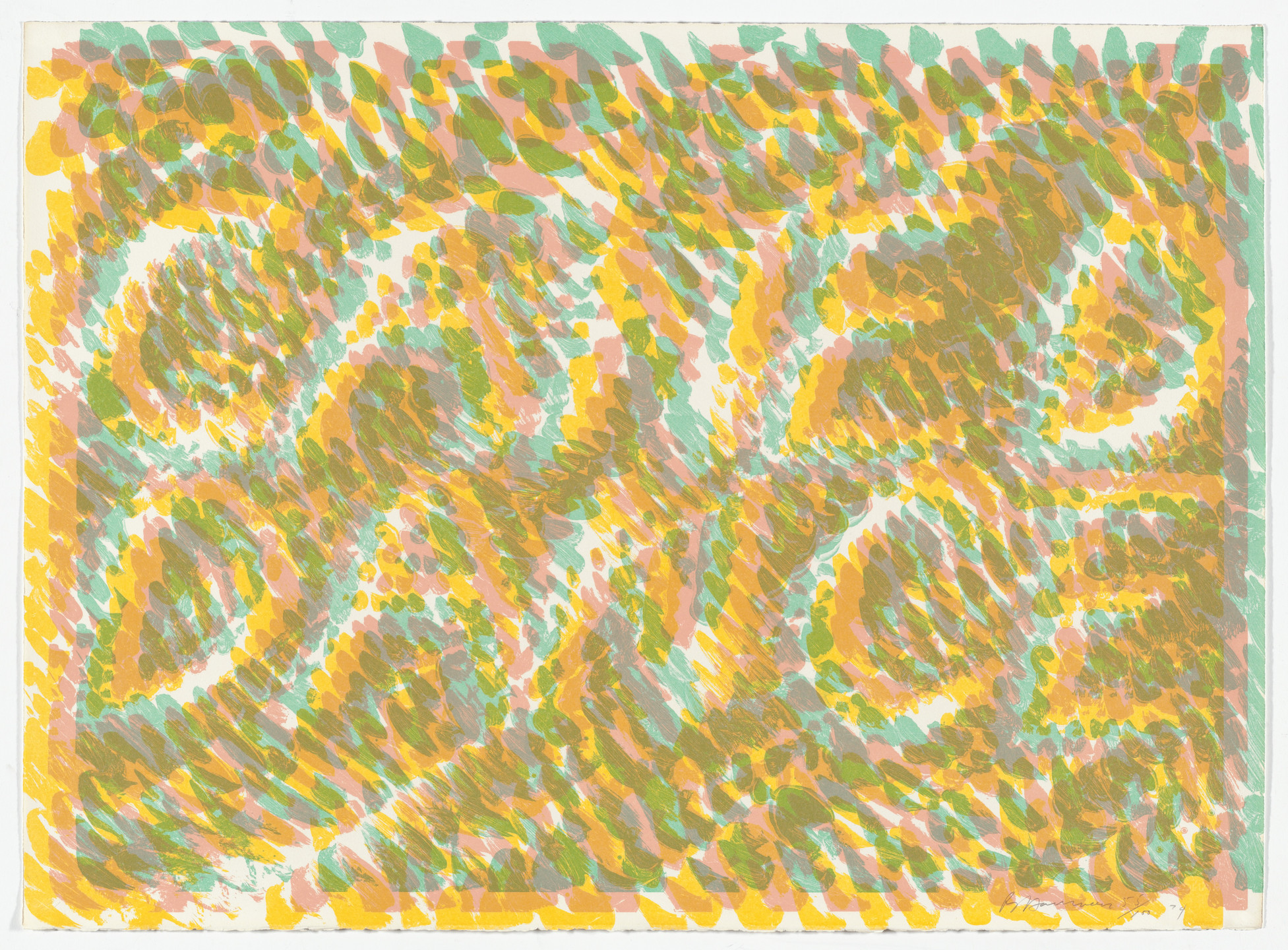 Bruce Nauman. Caned Dance from Merce Cunningham Portfolio. 1974, published 1975