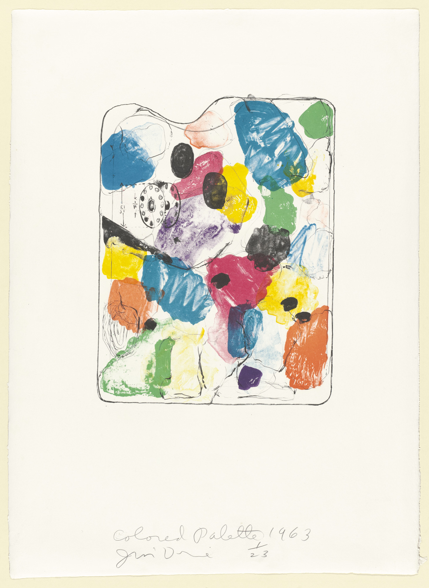 Jim Dine. Colored Palette