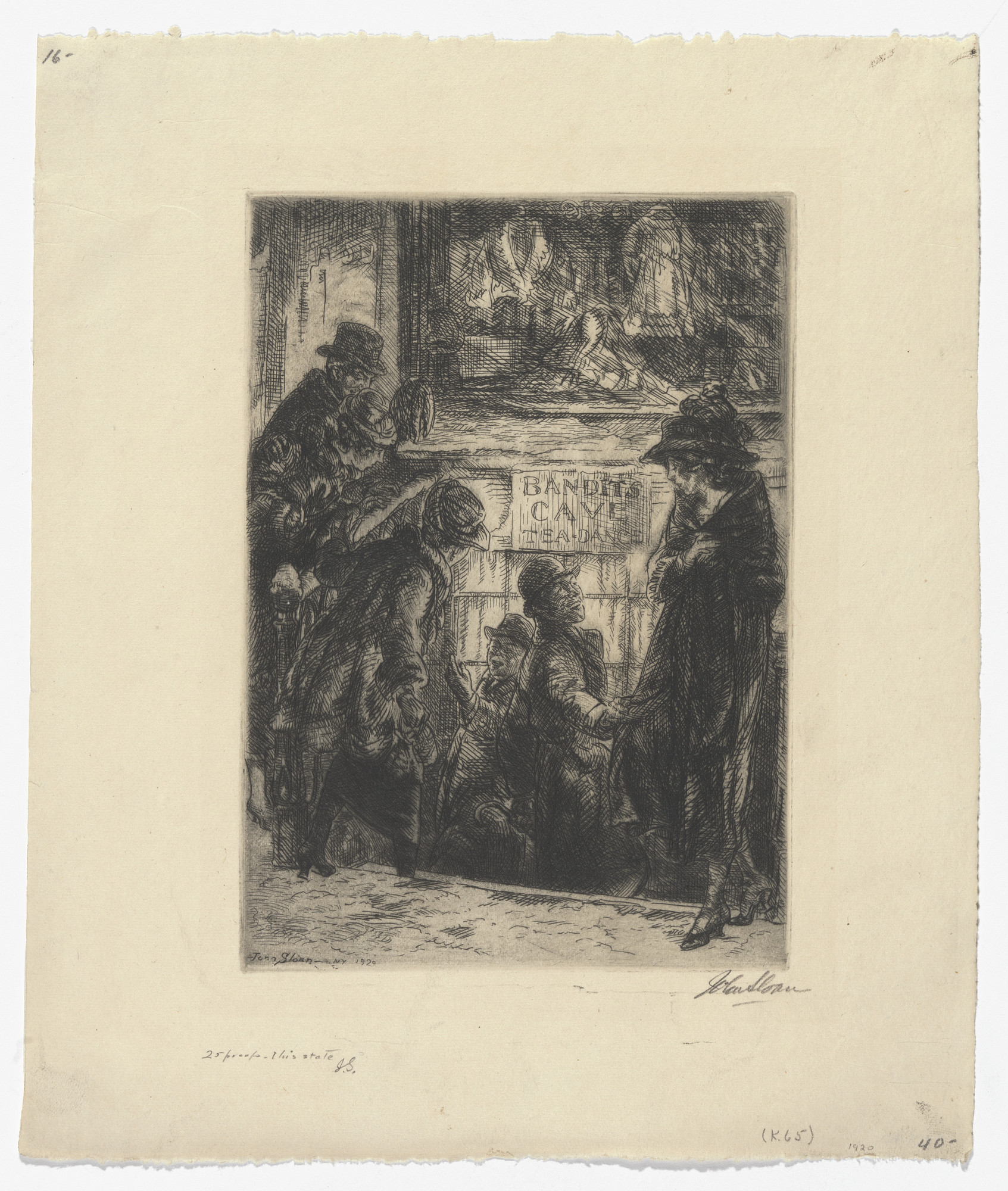 John Sloan. Bandits Cave