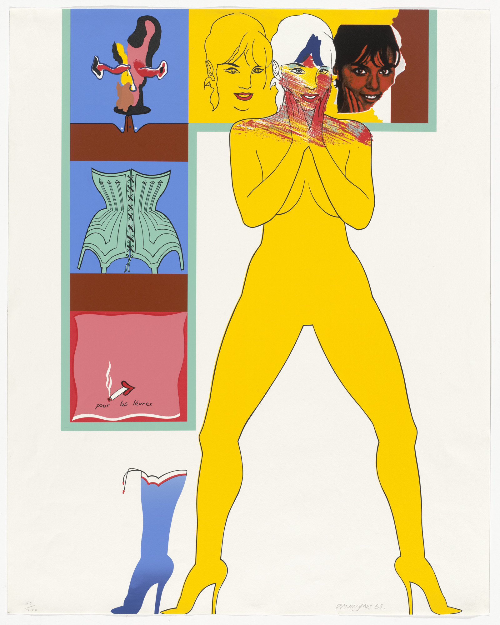 アレン・ジョーンズ Allen Jones silkscreen Allen Jones | Provocative Pop Art & Surrealist Sculptures