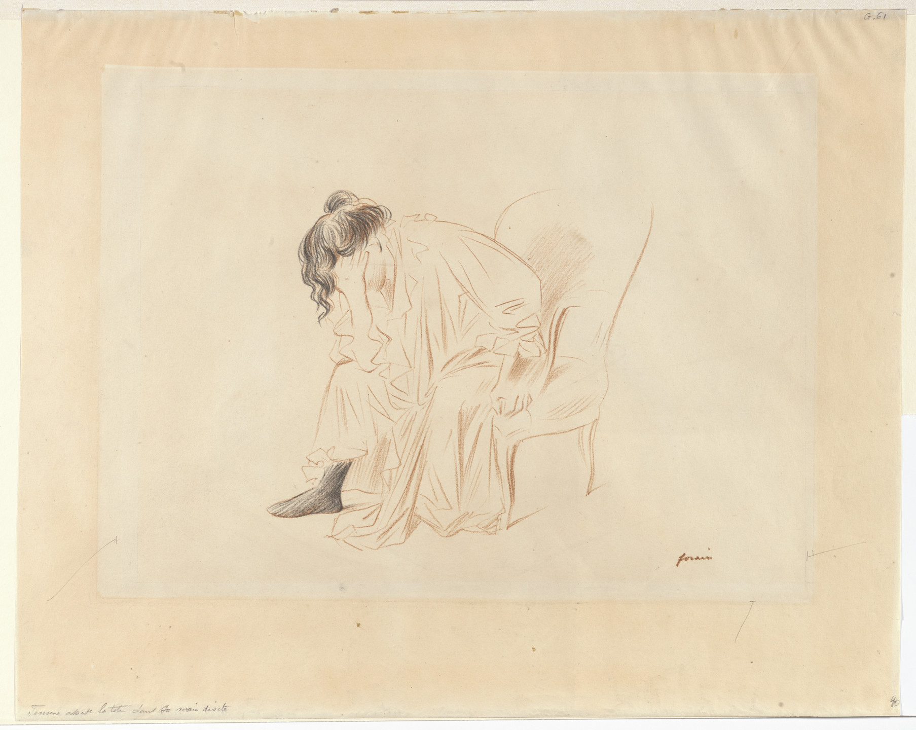 Jean-Louis Forain. Seated Woman. 1867