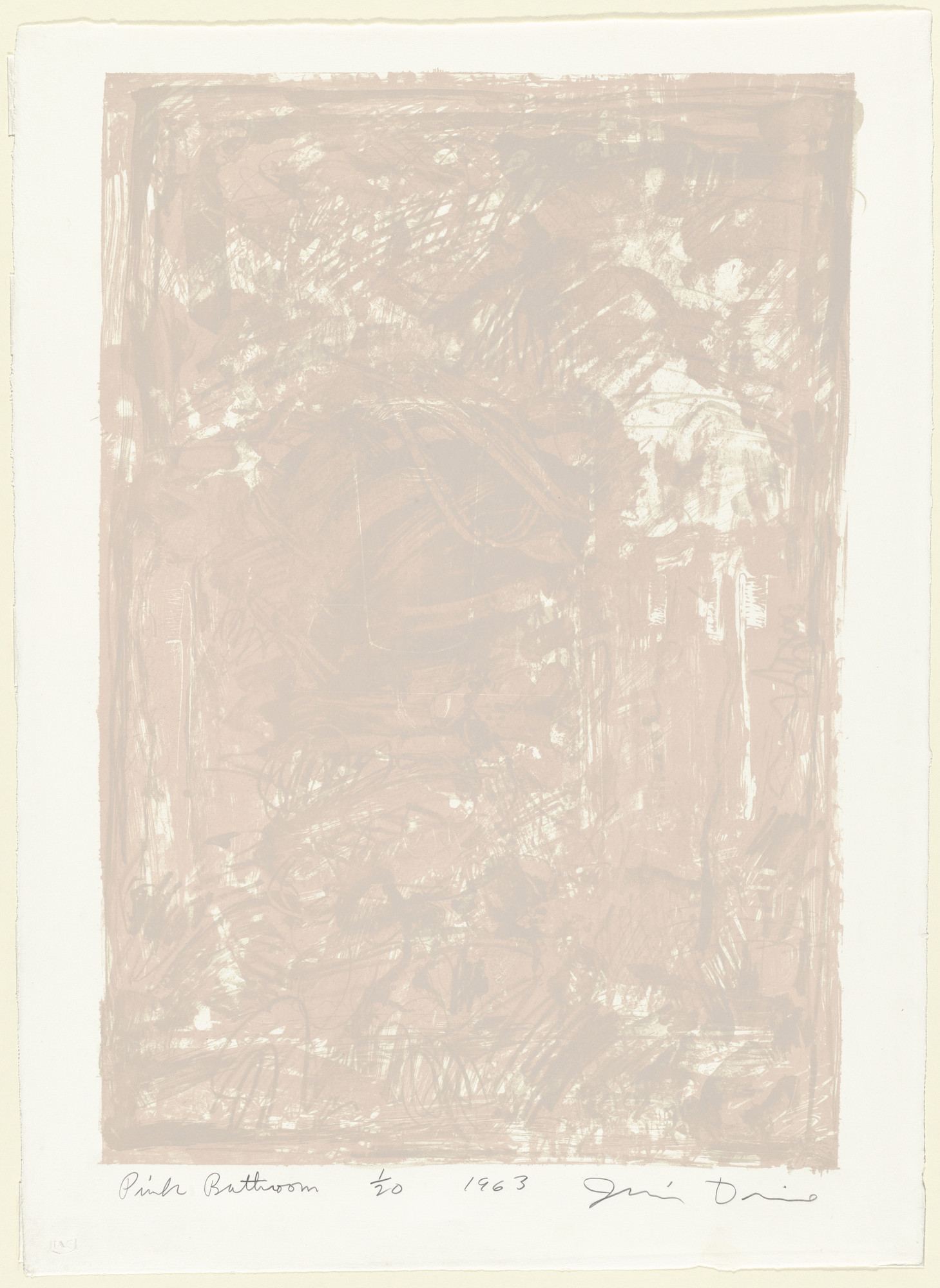 Jim Dine. Pink Bathroom
