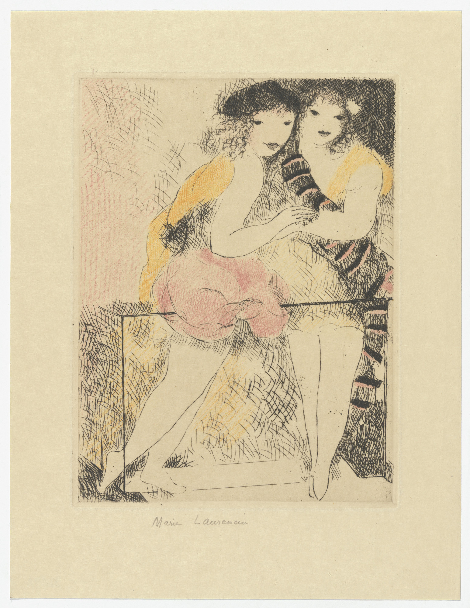 Marie Laurencin. Girls on a Balcony ( Jeunes filles au balcon )