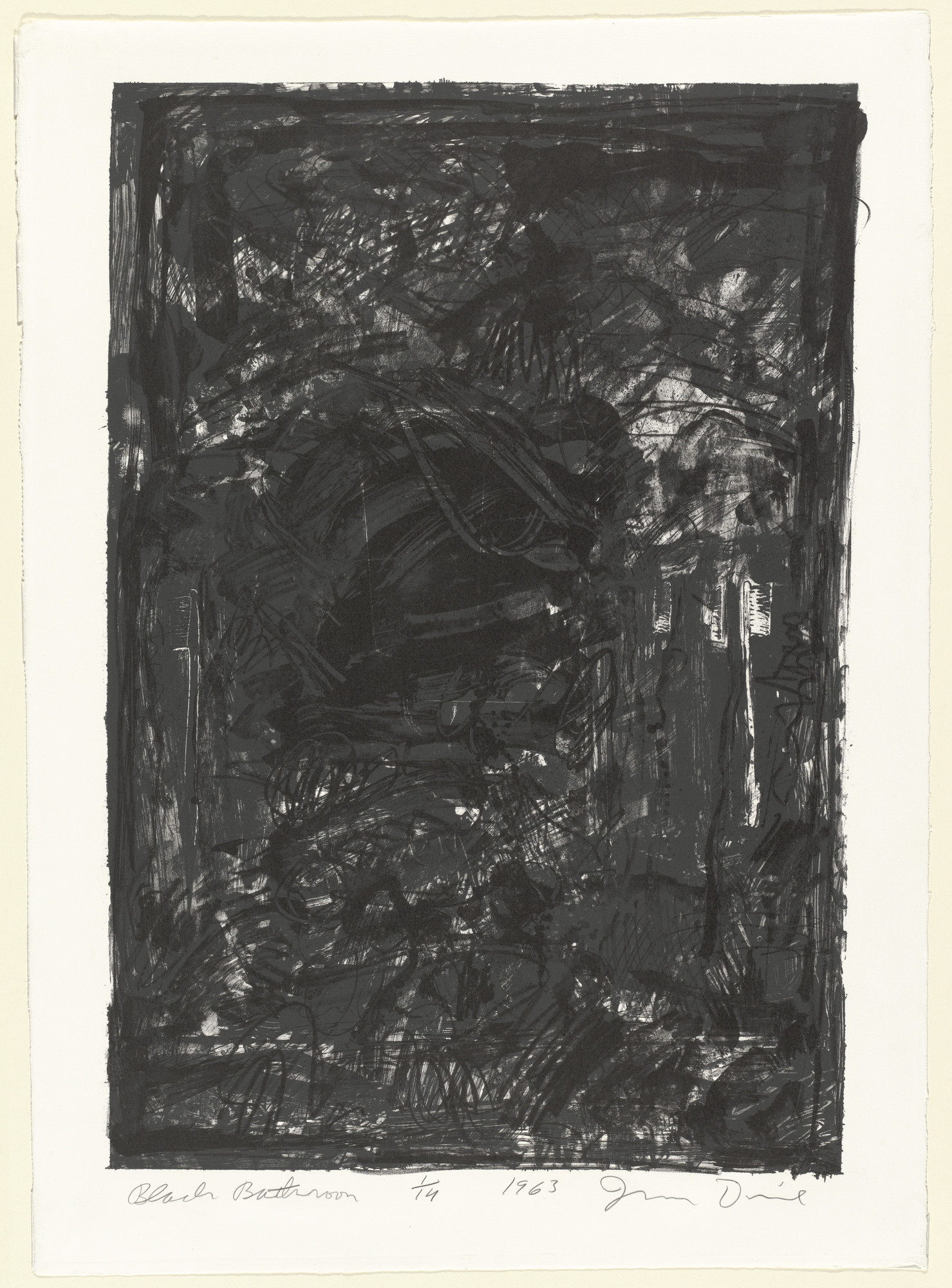 Jim Dine. Black Bathroom