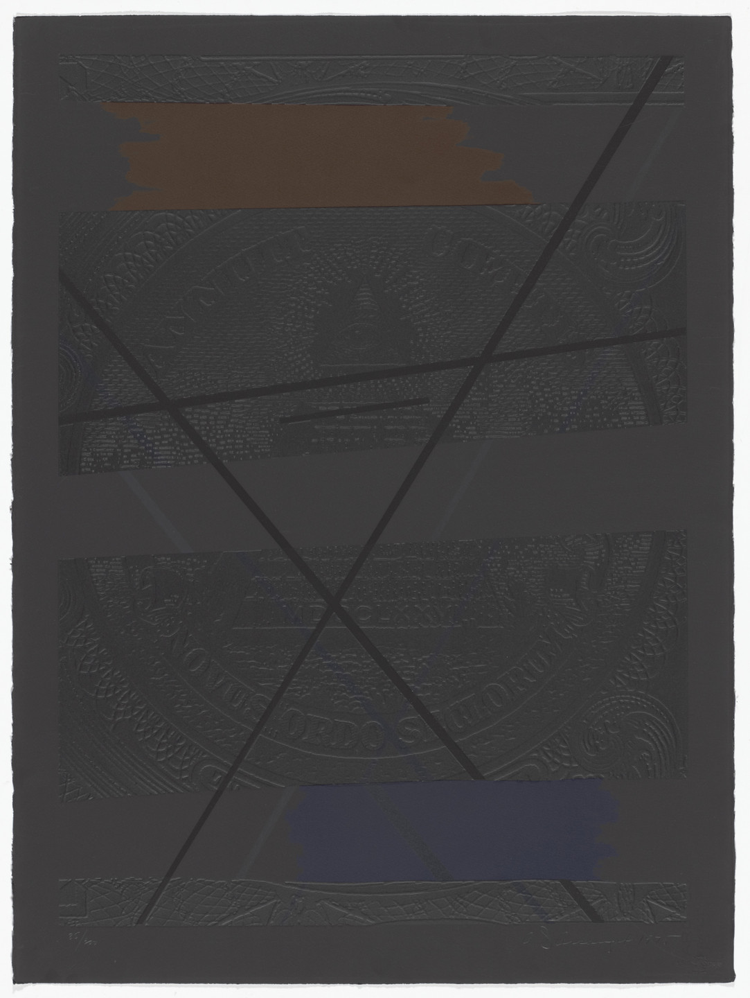 Allan D'Arcangelo. Beginning from America: The Third Century. 1975