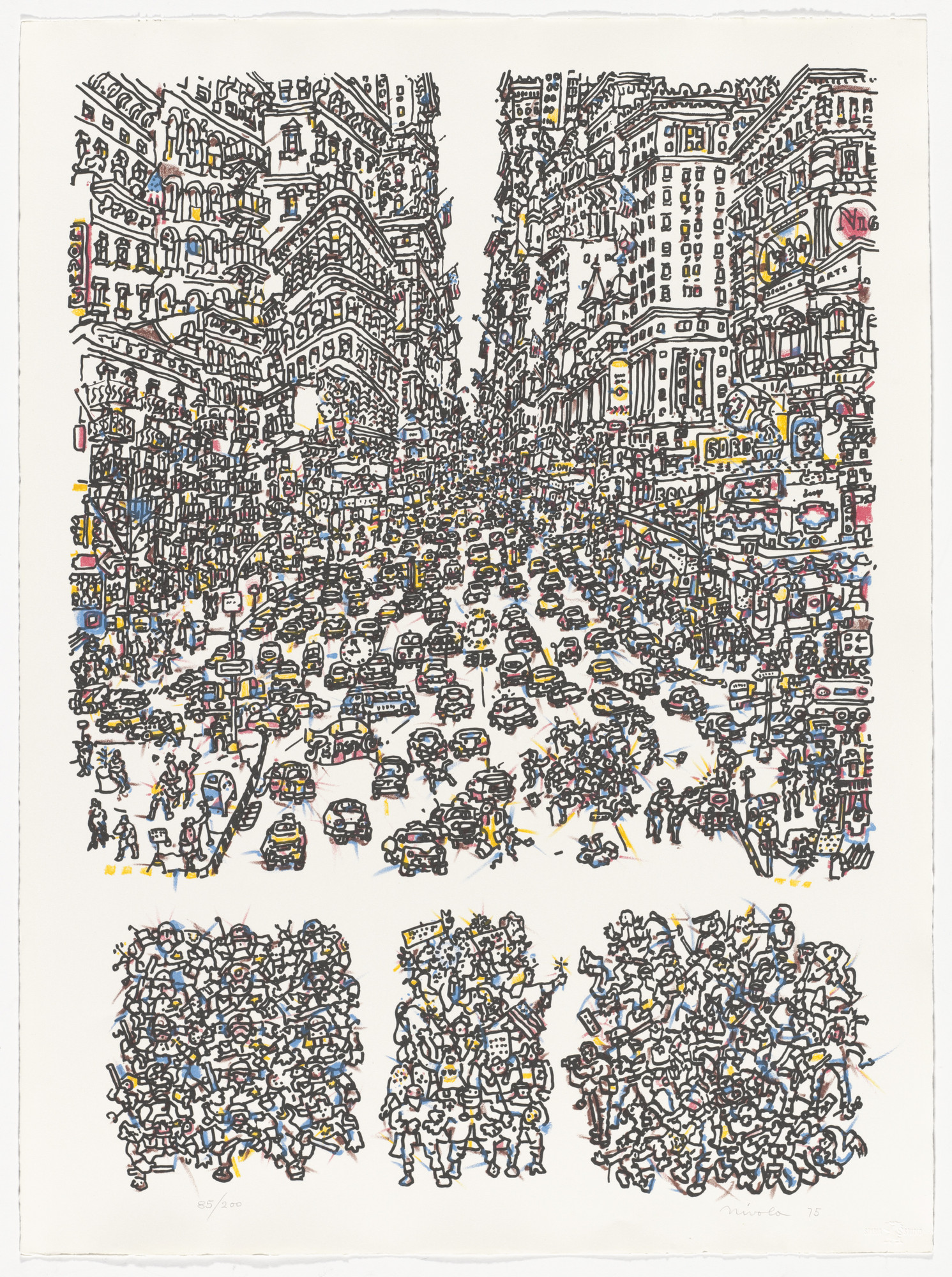 Costantino Nivola. City from America: The Third Century. 1975 | MoMA