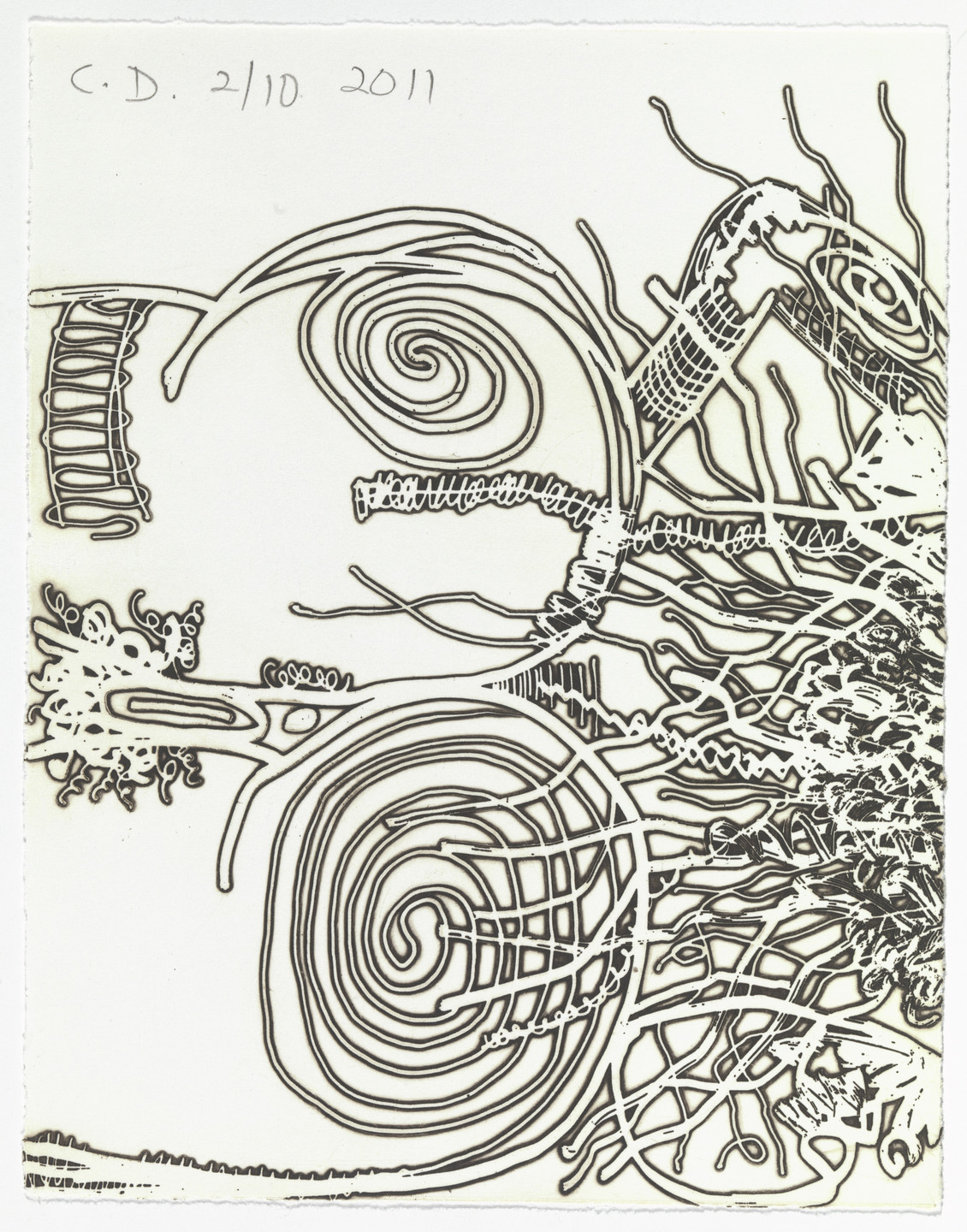 Carroll Dunham. The Nude. 2011-12