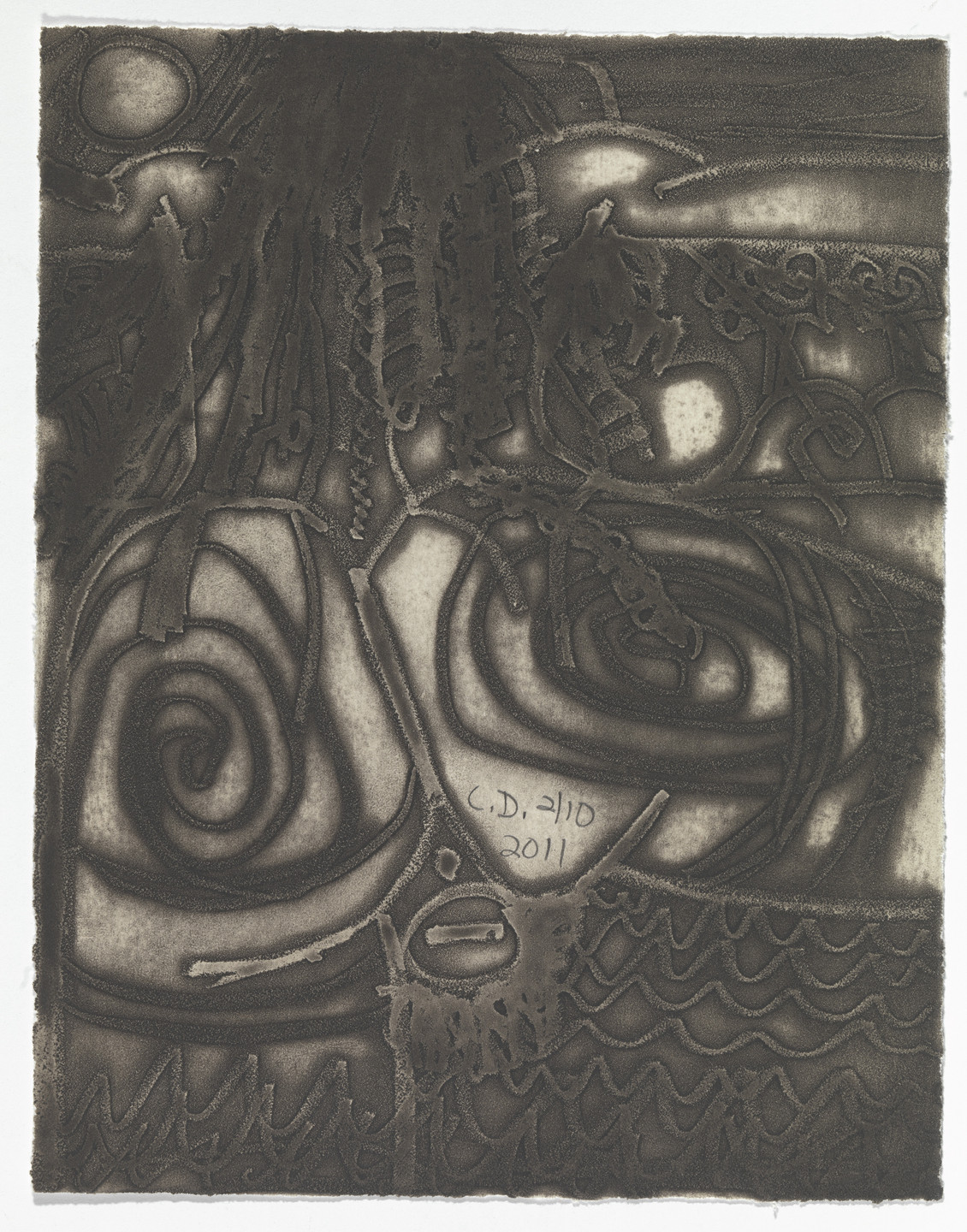 Carroll Dunham. Untitled from The Nude. 2011-12