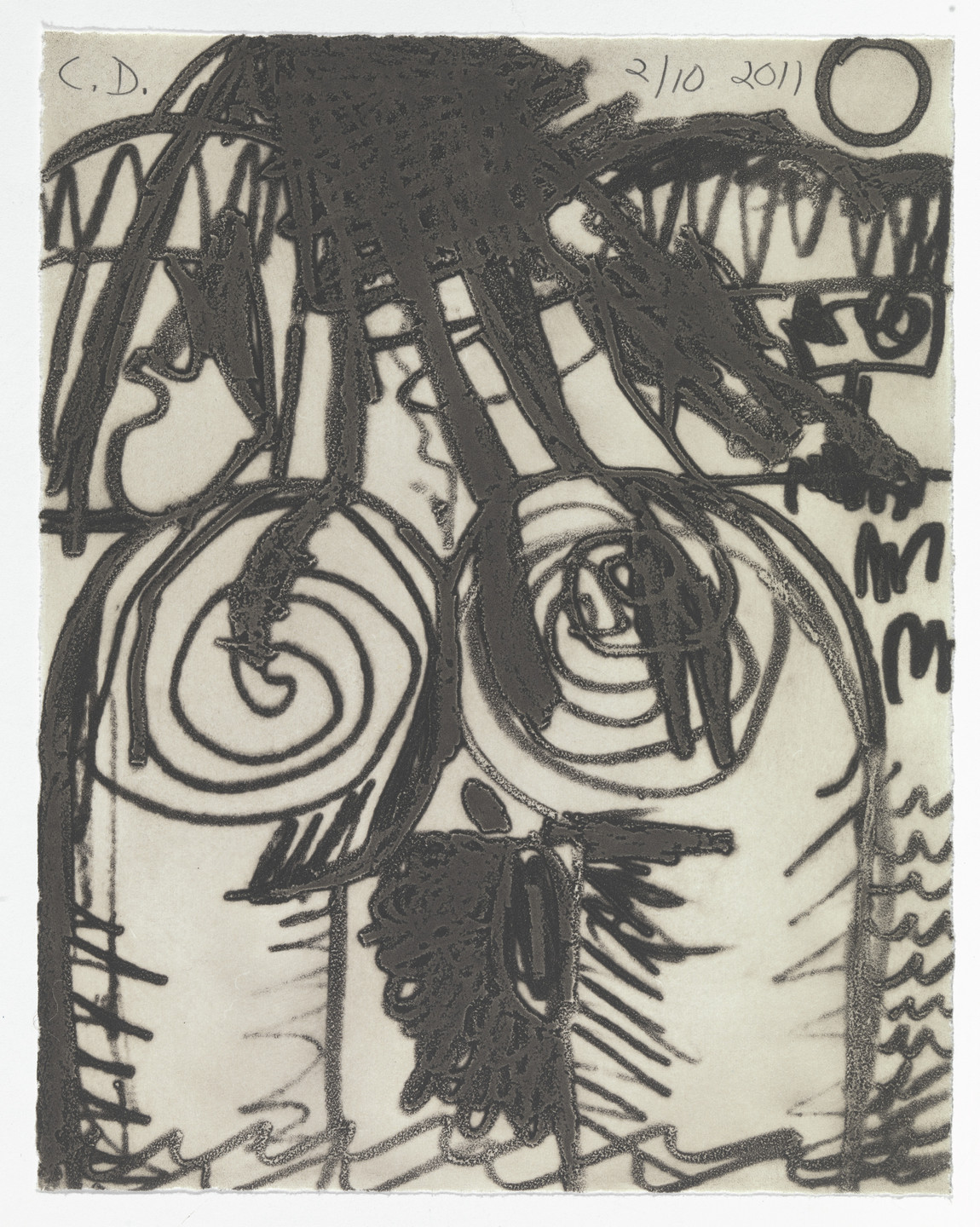Carroll Dunham. Untitled from The Nude. 2011-12