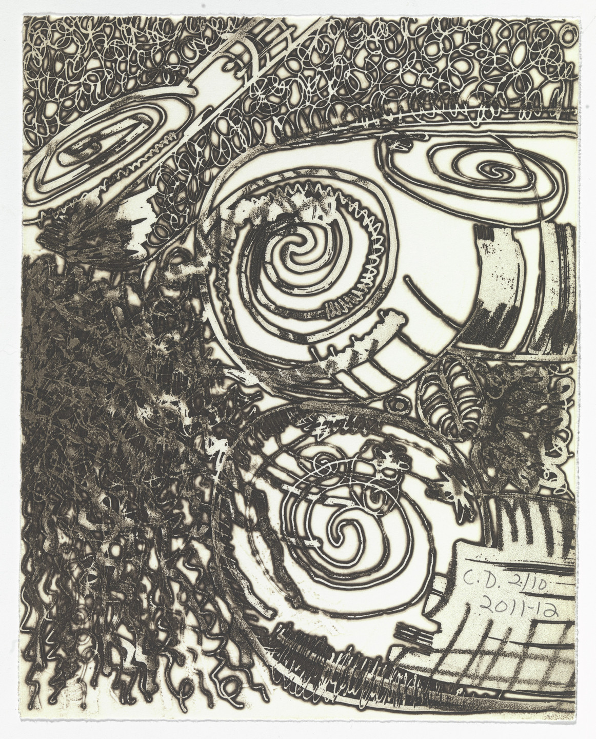 Carroll Dunham. Untitled from The Nude. 2011-12