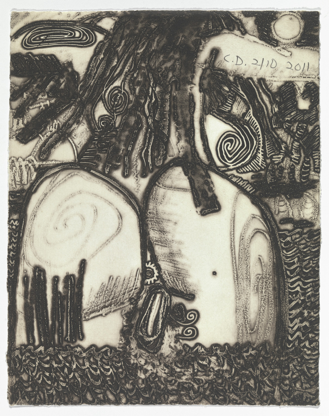 Carroll Dunham. Untitled from The Nude. 2011-12