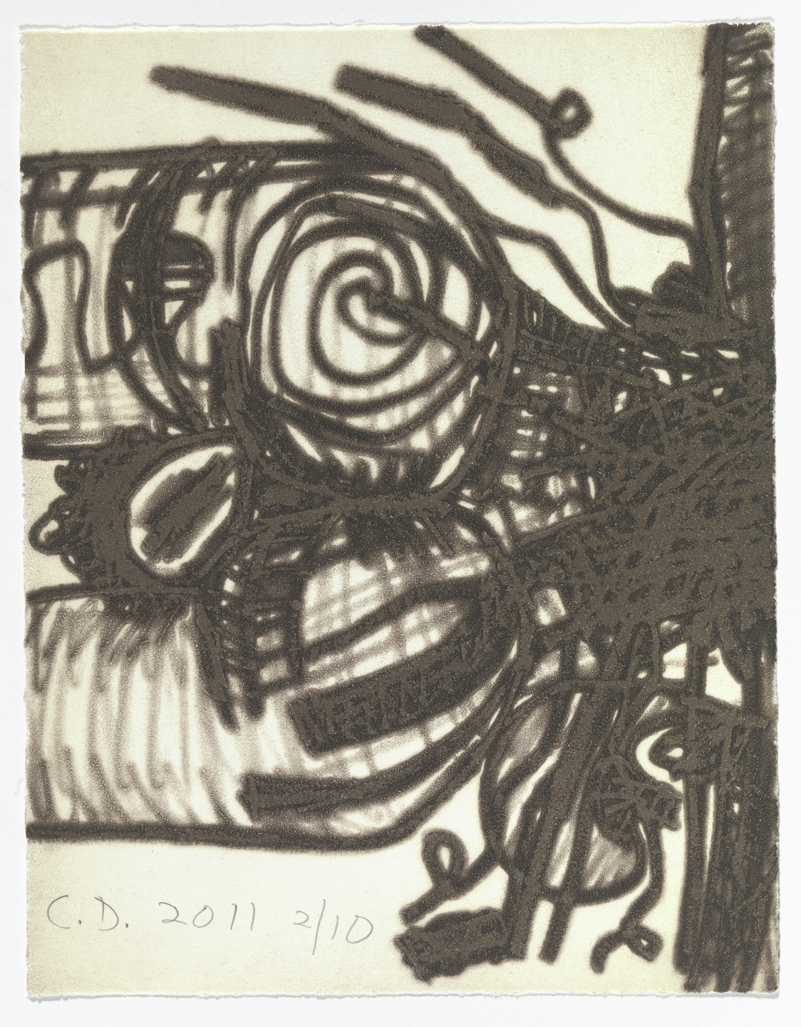 Carroll Dunham. Untitled from The Nude. 2011-12