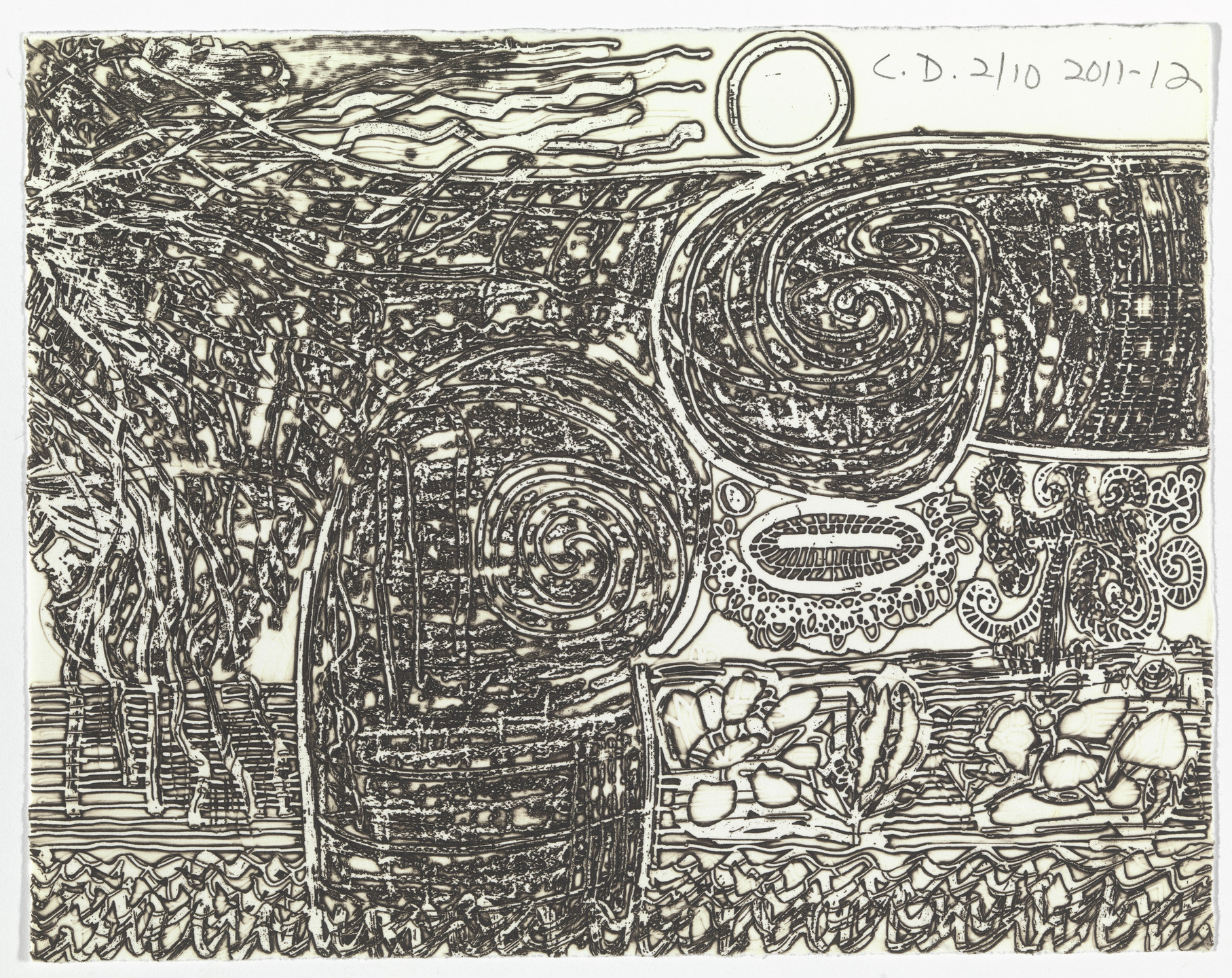 Carroll Dunham. Untitled from The Nude. 2011-12