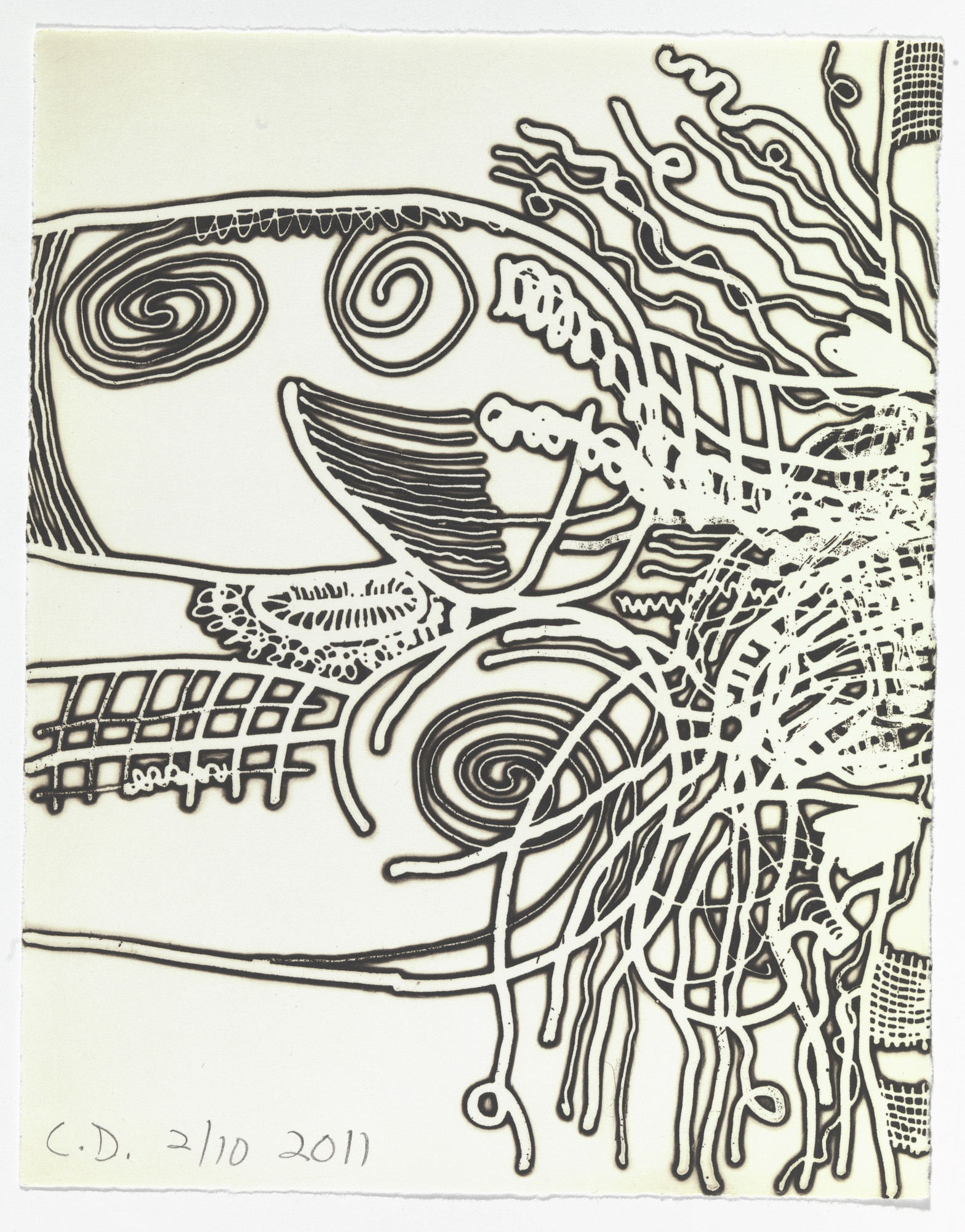 Carroll Dunham. Untitled from The Nude