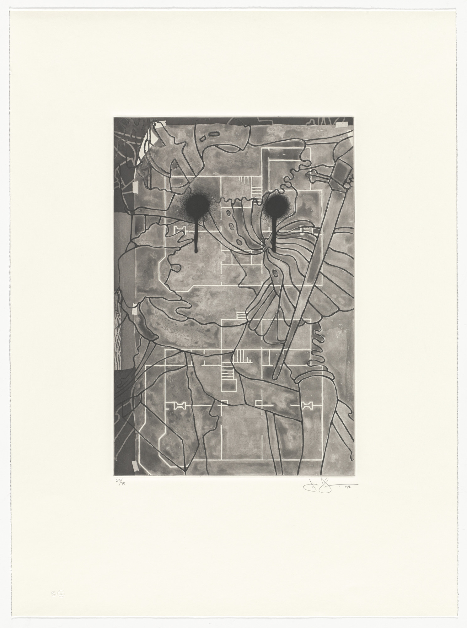 Jasper Johns. Untitled from The Geldzahler Portfolio