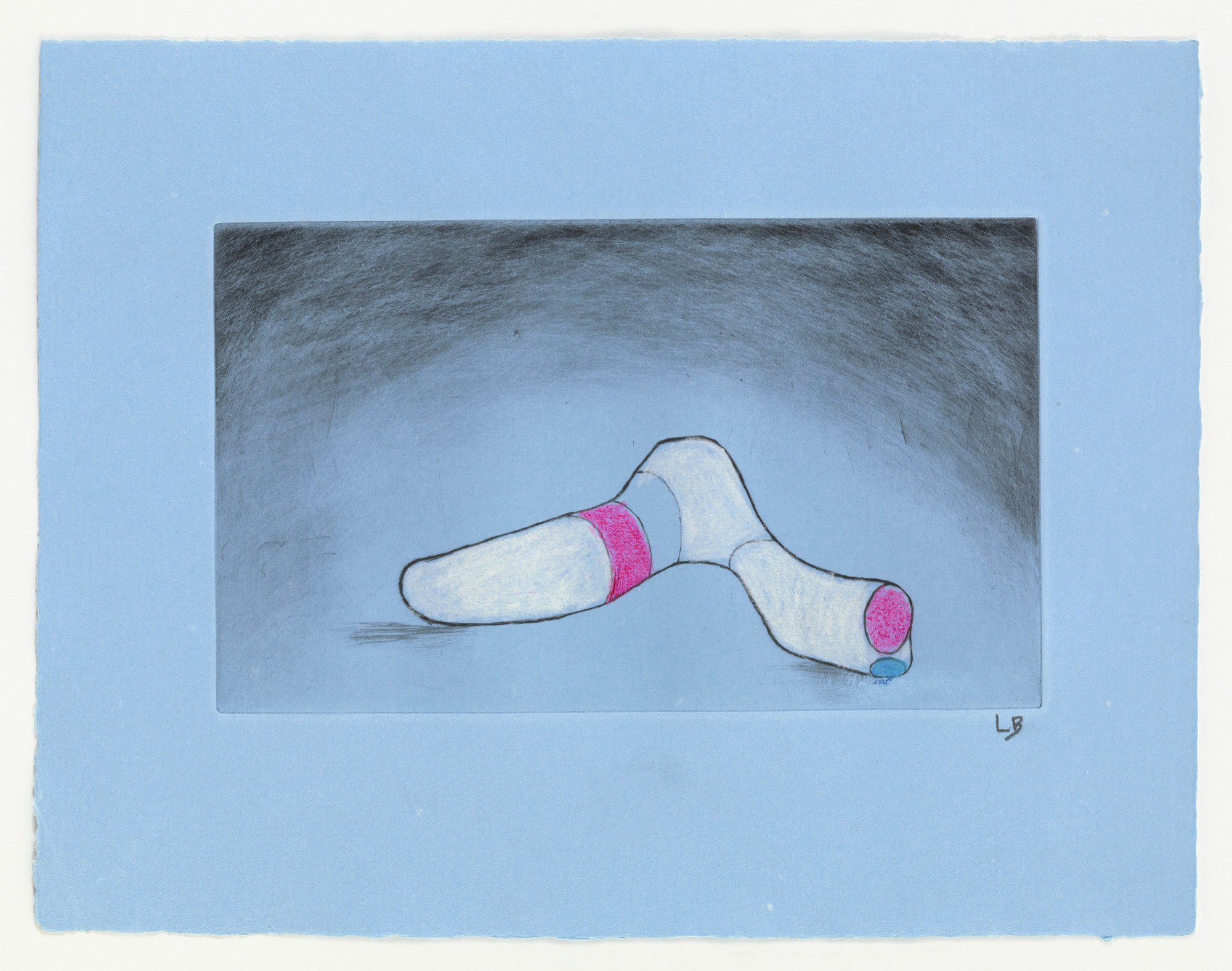 Louise Bourgeois. Hold My Bones, version 1 of 2, state II of III, variant