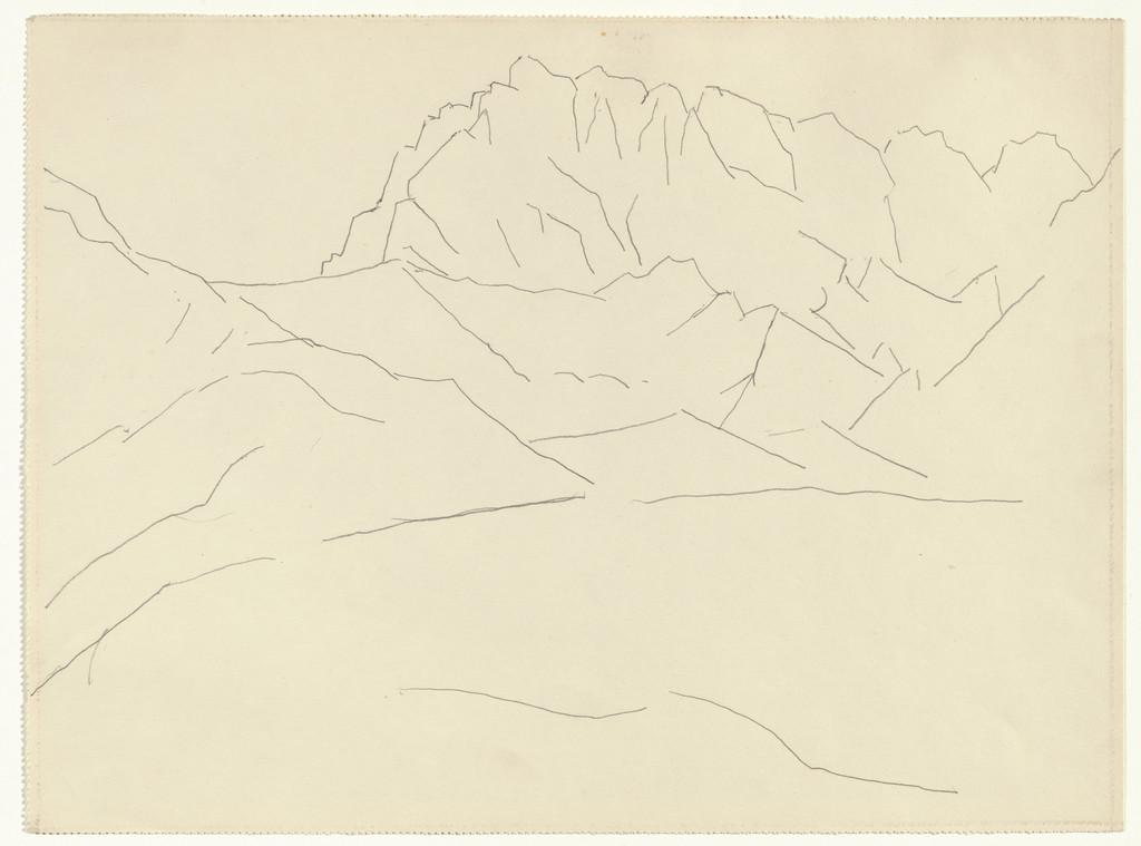 Mountain Crest, The Alps by Marsden Hartley
