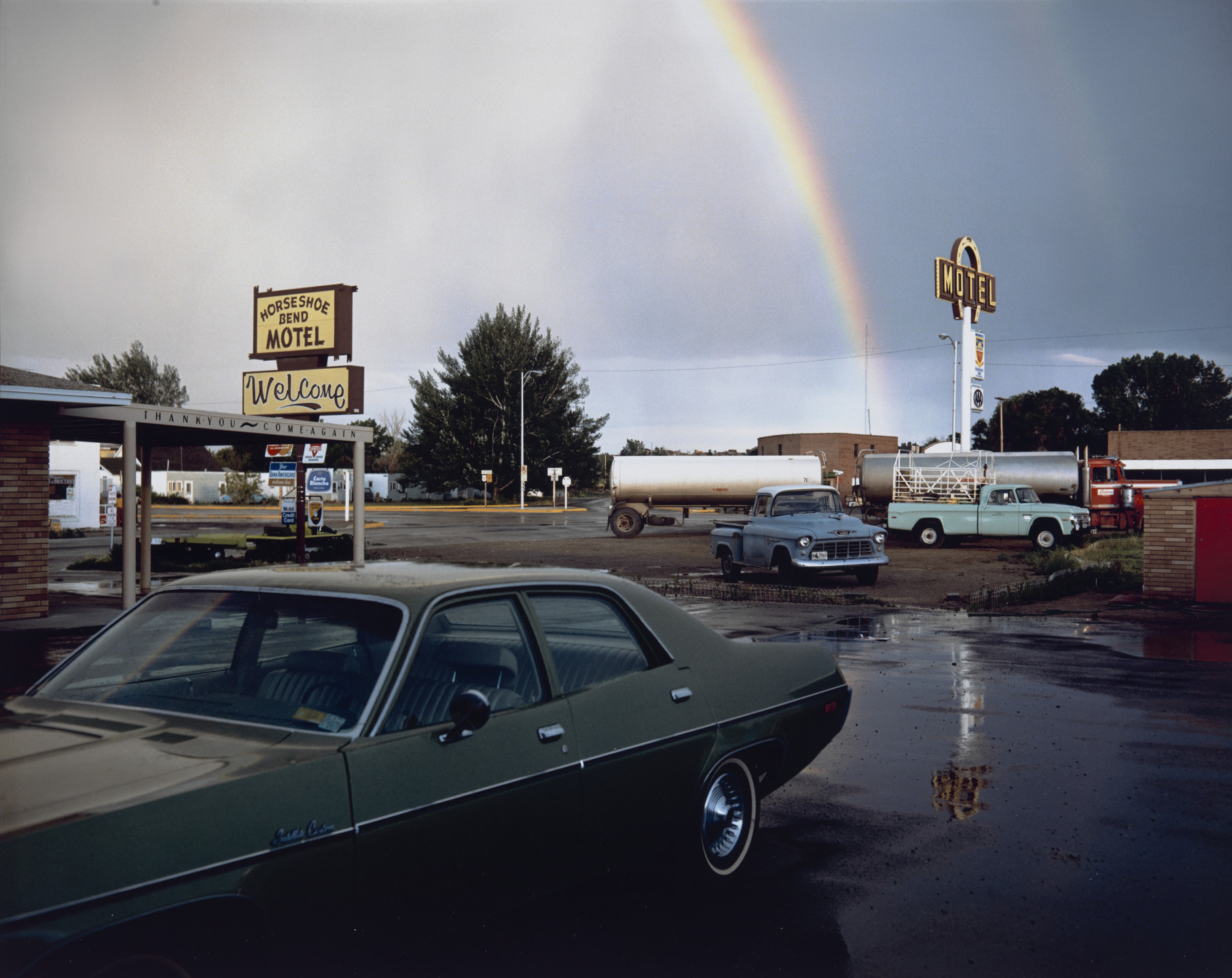Stephen Shore. Horseshoe Bend Motel, Lovell, Wyoming, July 16, 1973. 1973