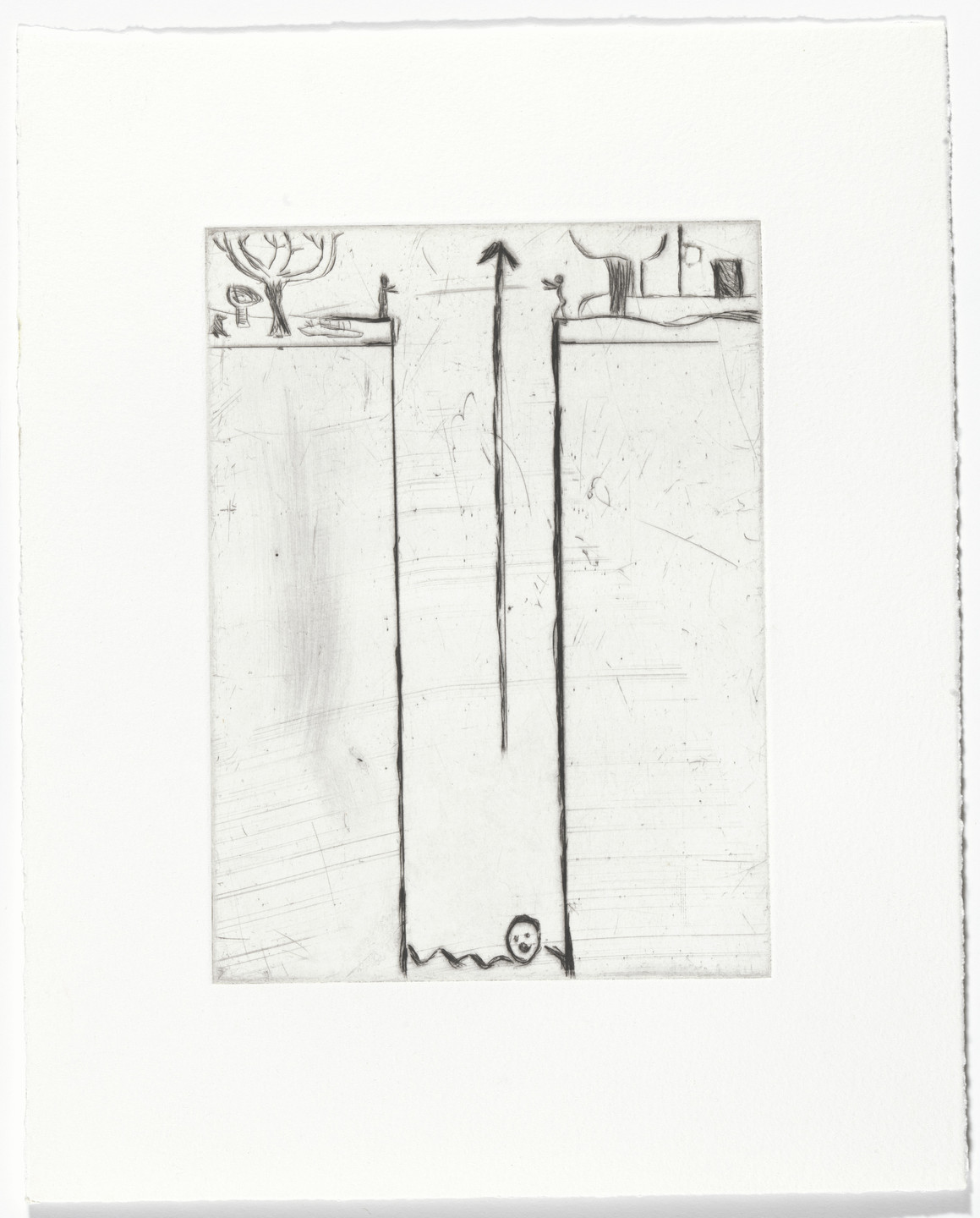 Louise Bourgeois. Untitled, plate 8 of 9, from the portfolio, The View from the Bottom of the Well. 1996