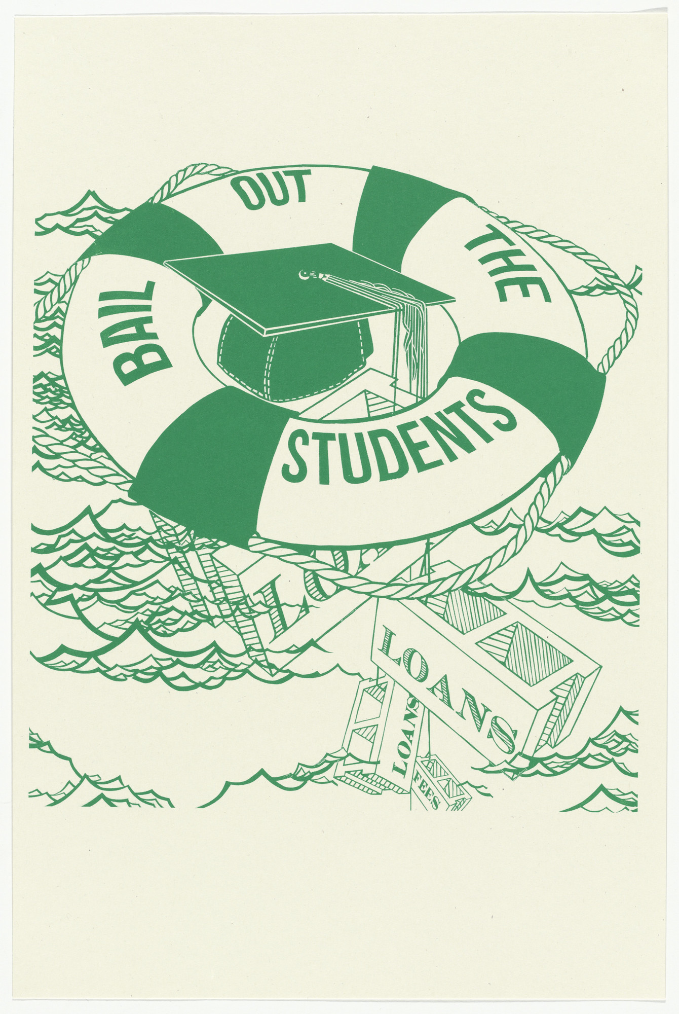 Katherine Ball, Roger Peet, Chelsea Peil. Bail Out the Students from Occuprint Portfolio