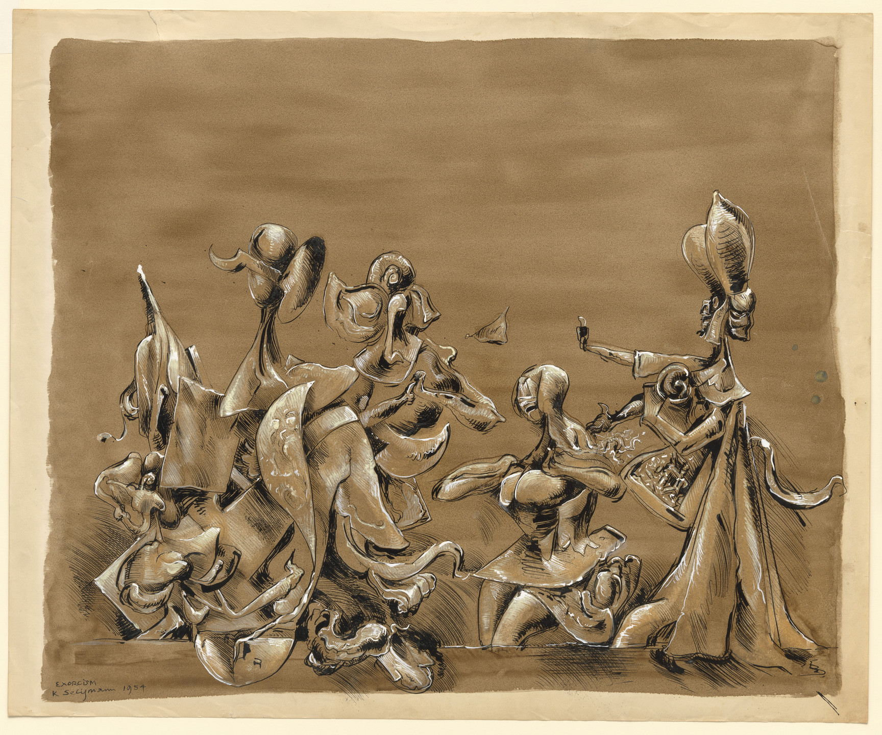 Kurt Seligmann. Exorcism. 1954