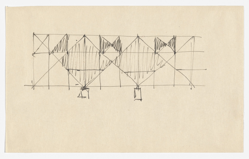 Convention Hall Project, Chicago, IL (Structural steel system.  Elevations)