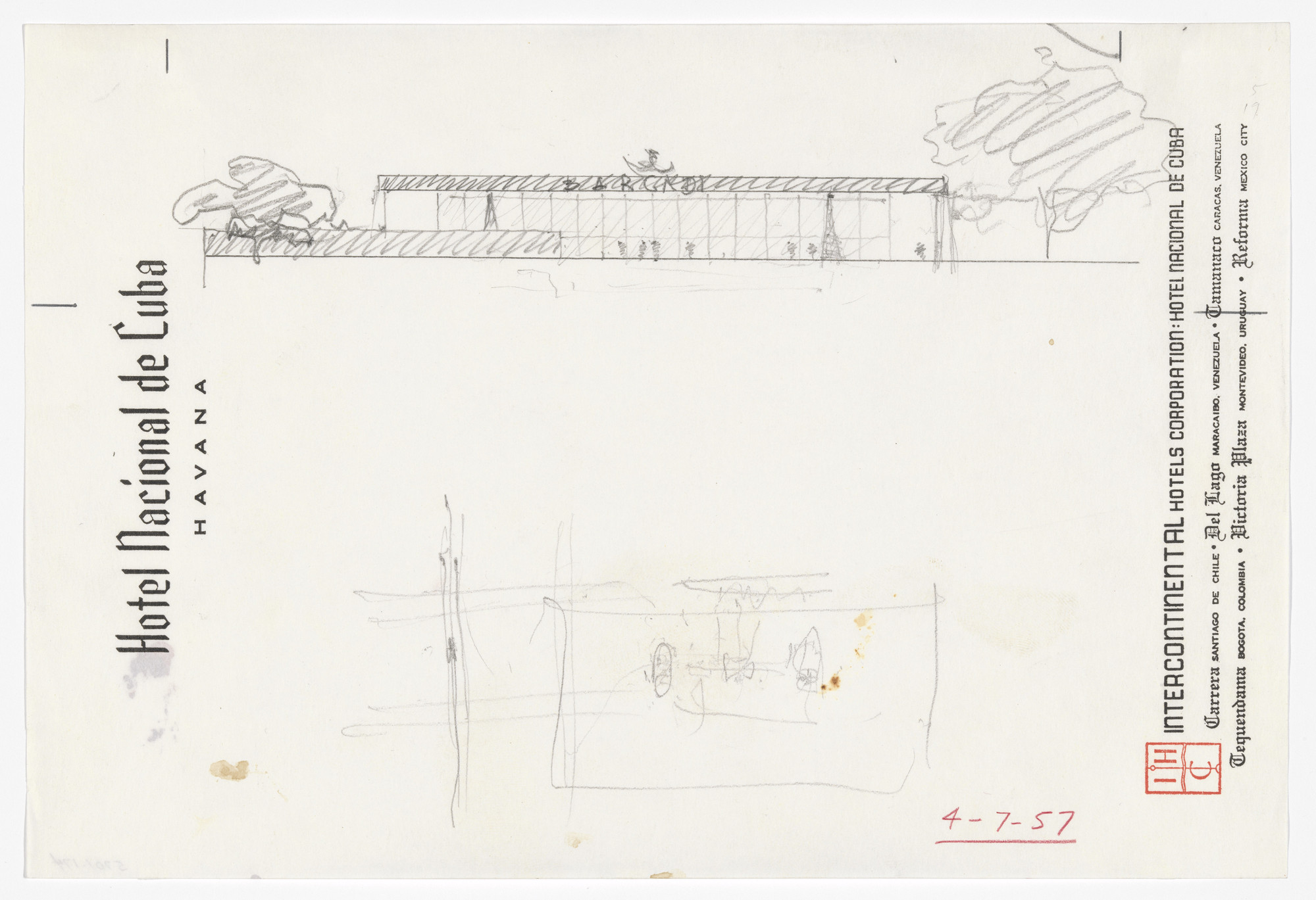 Ludwig Mies van der Rohe. New National Berlin, Germany (Longitudinal |